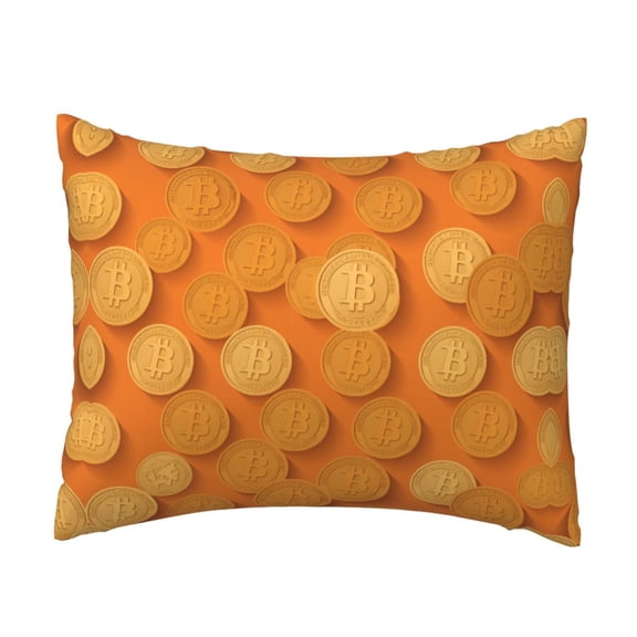 Pillow Case Home Decorative Pillowcase Standard 20 X 26 Inch Bitcoin Rich Throw Pillow Cover
