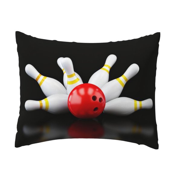 Pillow Case Home Decorative Pillowcase Standard 20 X 26 Inch Bowling Bottle Print Throw Pillow Cover