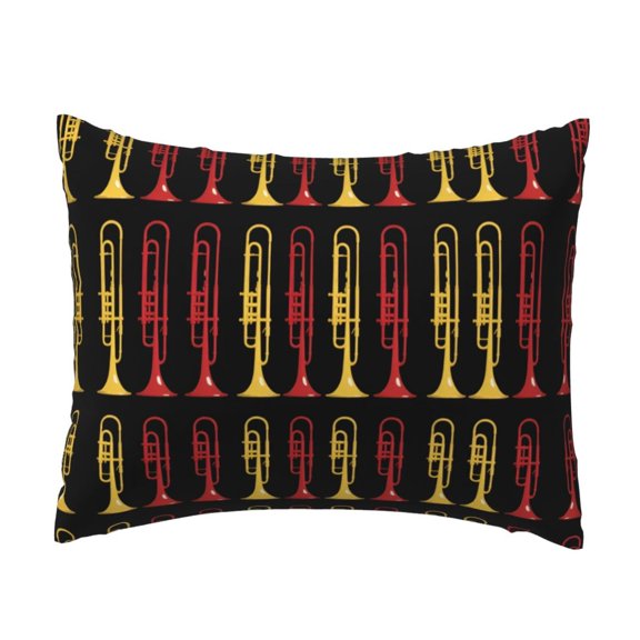 Pillow Case Home Decorative Pillowcase Standard 20 X 26 Inch Colorful Trombones Throw Pillow Cover