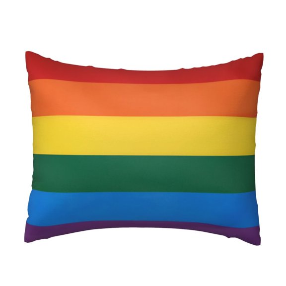 Pillow Case Home Decorative Pillowcase Standard 20 X 26 Inch Rainbow Pride Flag Throw Pillow Cover