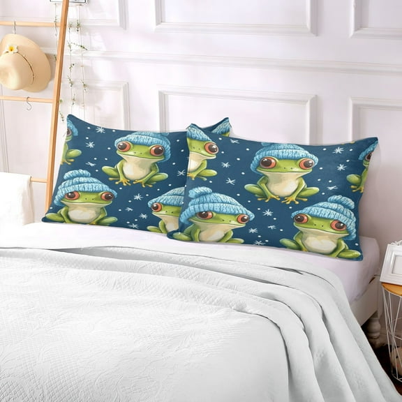 Pillow Case Plush Pillow Cap Frog Case standard size/King size/Queen size Bed Pillow Pillowcases