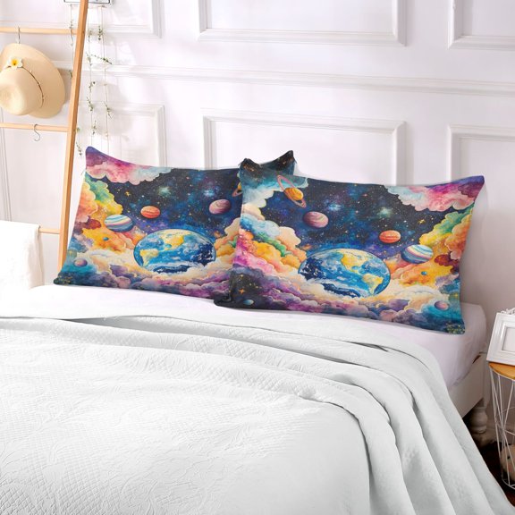 Pillow Case Plush Pillow Celestial Dance Case standard size/King size/Queen size Bed Pillow Pillowcases