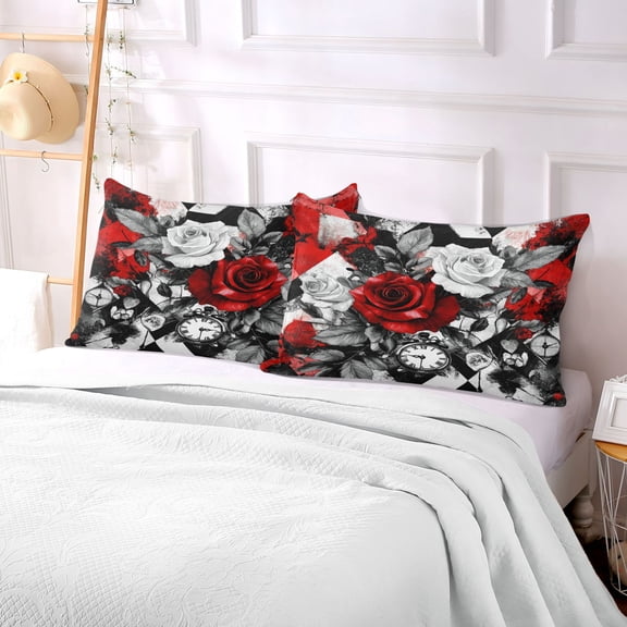 Pillow Case Plush Pillow Crimson Dreams Case standard size/King size/Queen size Bed Pillow Pillowcases