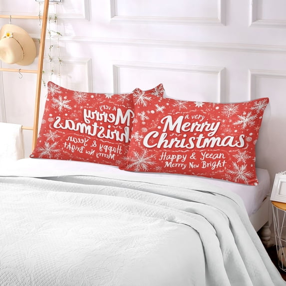 Pillow Case Plush Pillow Design Snowflake Christmas Tree Pattern Case standard size/King size/Queen size Bed Pillow Pillowcases