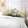 thumbnail image 1 of Pillow Case Plush Pillow Design White Hydrangea Bush Painting Case standard size/King size/Queen size Bed Pillow Pillowcases, 1 of 9