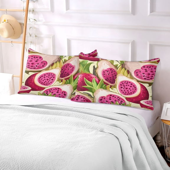 Pillow Case Plush Pillow Dragon Fruit Pattern Case standard size/King size/Queen size Bed Pillow Pillowcases