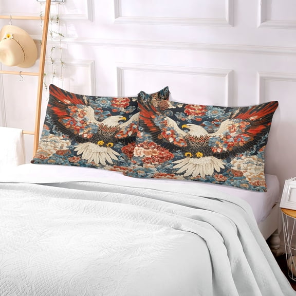 Pillow Case Plush Pillow Eagless Floral Art Case standard size/King size/Queen size Bed Pillow Pillowcases