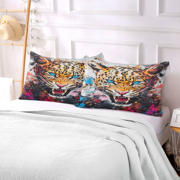 Pillow Case Plush Pillow Fierce Roar Case standard size/King size/Queen size Bed Pillow Pillowcases