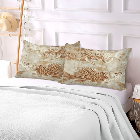 Pillow Case Plush Pillow Fish Bone Case standard size/King size/Queen size Bed Pillow Pillowcases