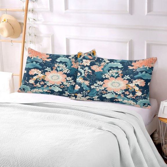 Pillow Case Plush Pillow Vibrant Floral Elegance Case standard size/King size/Queen size Bed Pillow Pillowcases