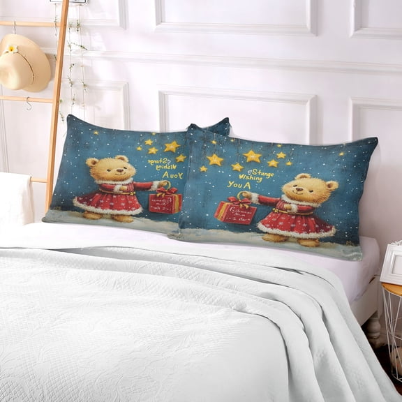 Pillow Case Plush Pillow Fluffy Duo in Bloom Case standard size/King size/Queen size Bed Pillow Pillowcases