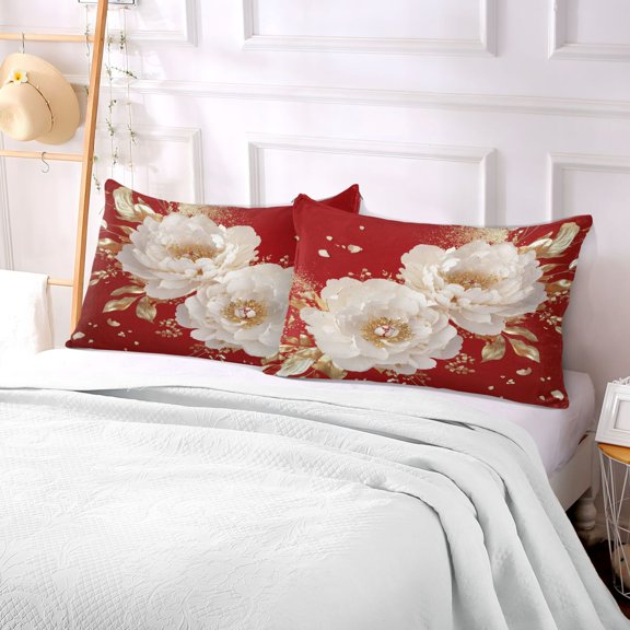 Pillow Case Plush Pillow Golden Elegance Case standard size/King size/Queen size Bed Pillow Pillowcases