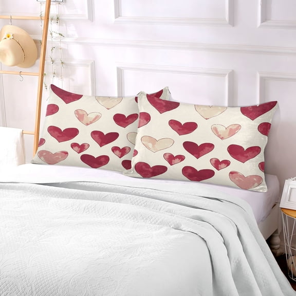 Pillow Case Plush Pillow Heartfelt Patterns Of Love Case standard size/King size/Queen size Bed Pillow Pillowcases