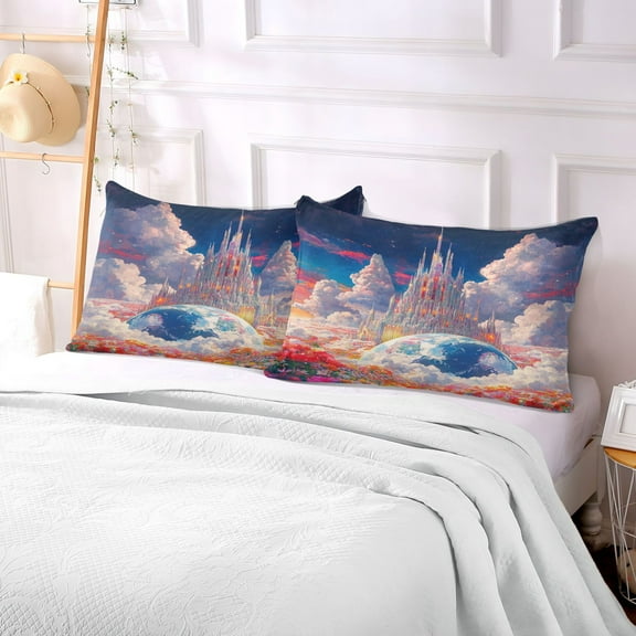 Pillow Case Plush Pillow Heavenly Spire Case standard size/King size/Queen size Bed Pillow Pillowcases