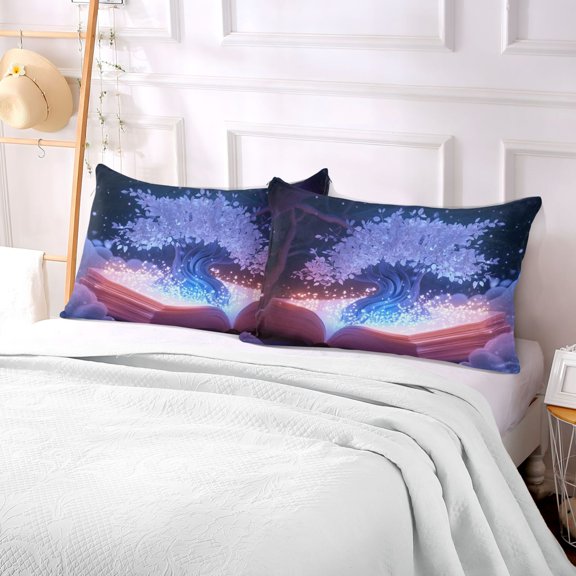 Pillow Case Plush Pillow Magic Book Tree Case standard size/King size/Queen size Bed Pillow Pillowcases