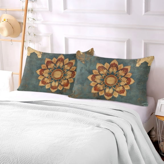 Pillow Case Plush Pillow Mandala Pattern Case standard size/King size/Queen size Bed Pillow Pillowcases