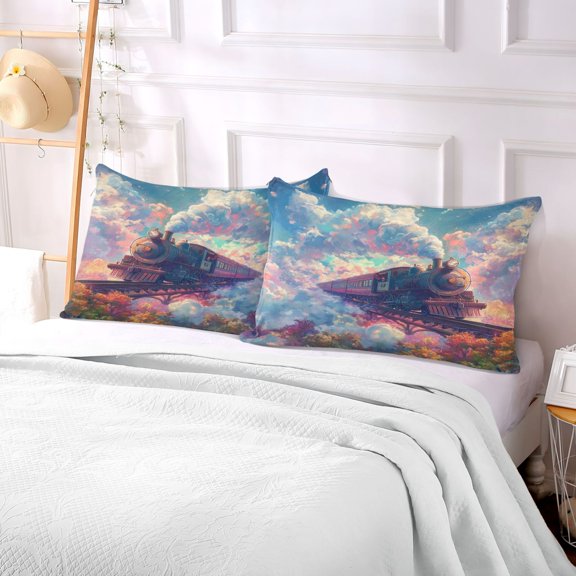 Pillow Case Plush Pillow Moonlit Whiskers Case standard size/King size/Queen size Bed Pillow Pillowcases