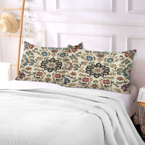 Pillow Case Plush Pillow Ornate Floral Elegance Case standard size/King size/Queen size Bed Pillow Pillowcases
