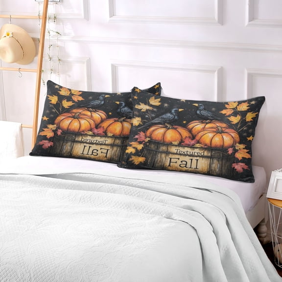 Pillow Case Plush Pillow Ripe Pumpkin Case standard size/King size/Queen size Bed Pillow Pillowcases