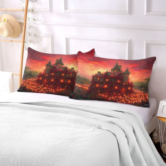 Pillow Case Plush Pillow Rose Covered House Case standard size/King size/Queen size Bed Pillow Pillowcases