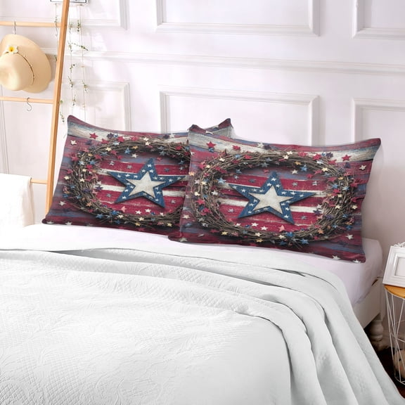 Pillow Case Plush Pillow Simple Stars Pattern Case standard size/King size/Queen size Bed Pillow Pillowcases