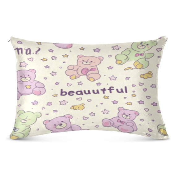 Pillow CaseBear Burst Pattern Whimsy Case standard size/King size/Queen Size