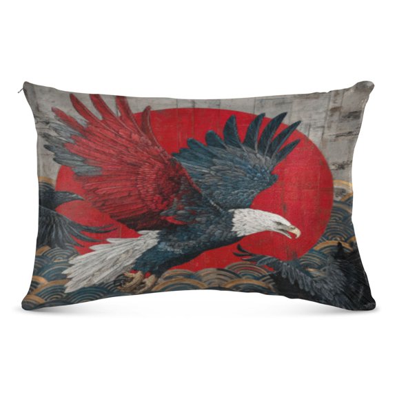 Pillow CaseClash Of Feathers and Fire Pattern Whimsy Case standard size/King size/Queen Size