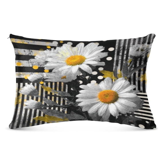 Pillow CaseDaisy Stripes Pattern Whimsy Case standard size/King size/Queen Size