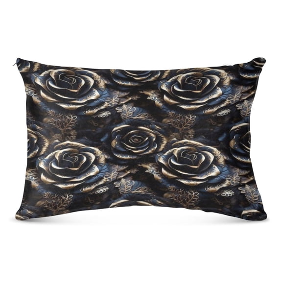 Pillow CaseGothic Black Rose Pattern Whimsy Case standard size/King size/Queen Size