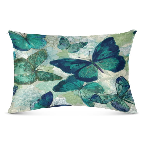 Pillow CaseJade Winged Butterfly Ballet Pattern Whimsy Case standard size/King size/Queen Size