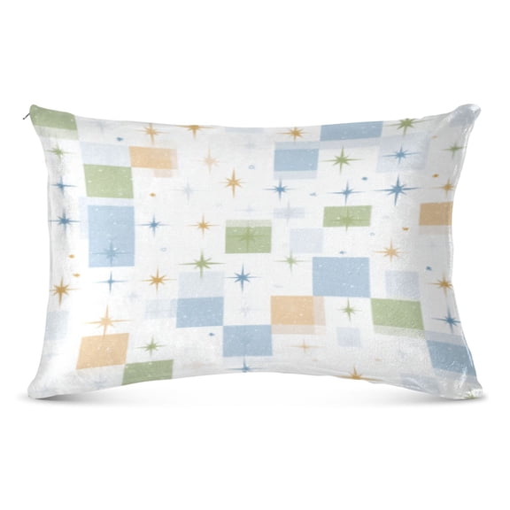 Pillow CaseStarry Geometric Patchwork Pattern Whimsy Case standard size/King size/Queen Size