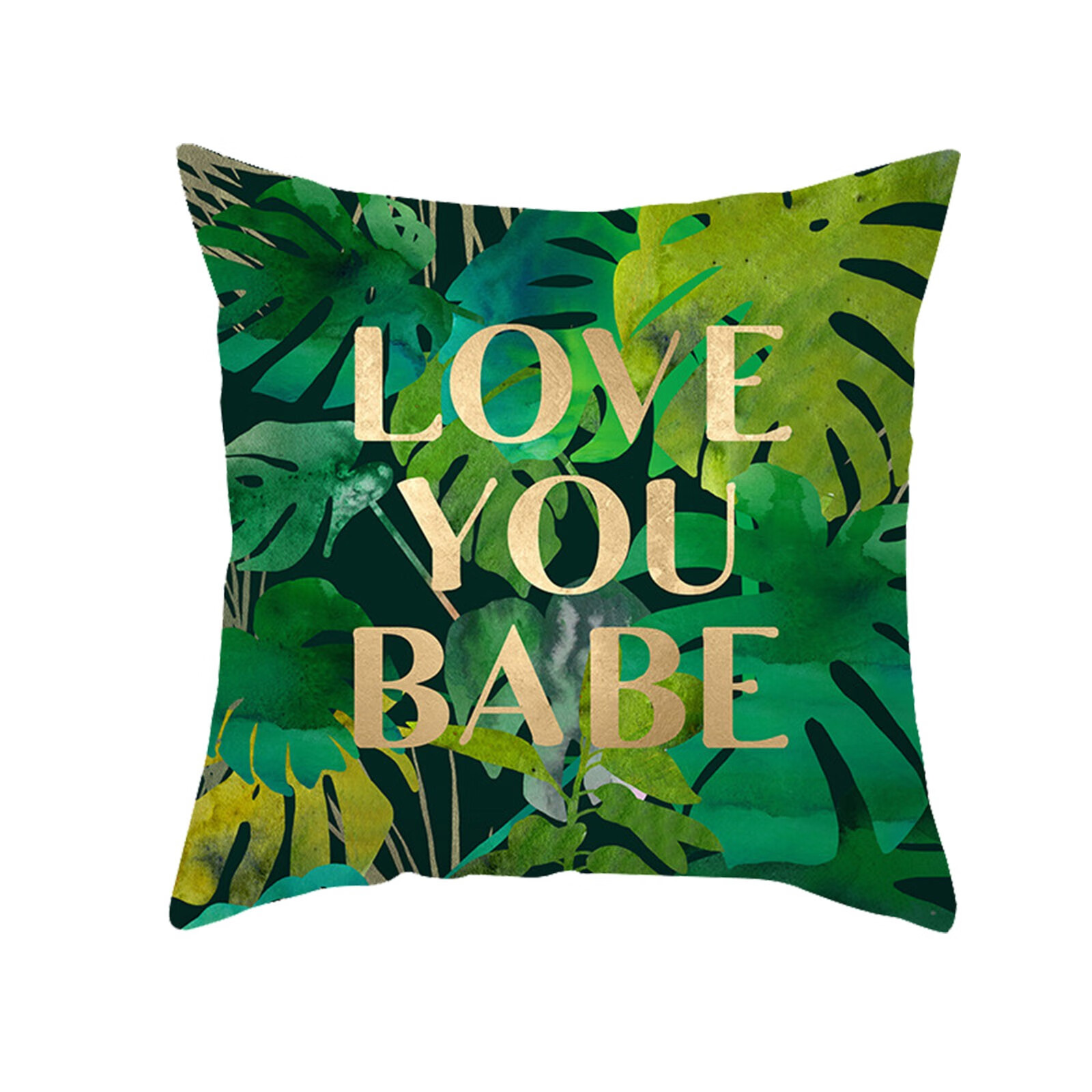 Pillow Cases Green Botanical Jungle Collect Design Pillowcase Sofa Cushion Tropical Rainforests