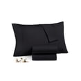 thumbnail image 1 of Pillow Cases Pack of 2 100% Egyptian Cotton , Soft and Luxury, Envelope Closure Bed Pillow Covers, Super Soft and Comfy 20" x 30" Inch - Black Solid, 1 of 5