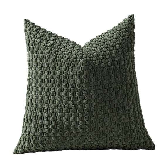 Pillow Cases Standard Size, 17.71 x 17.71 in Weave Texture Pillow Sham with Envelope Closure for Bed Decor