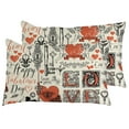 thumbnail image 1 of Pillow Cases Standard Size Set of 2, Ultra Soft Pillow Case Covers with Red Hearts Pattern, Wrinkle, Fade, Zipper Closure Pillowcase Bedding Pillow Sham for Valentine's Day Gifts, 1 of 6