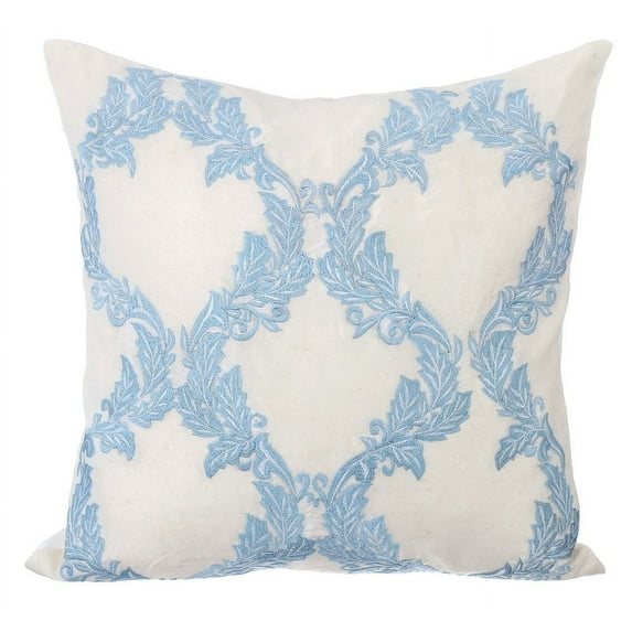 Pillow Cases, Toss Pillow Covers, Decorative Pillow Covers 14x14 inch (35x35 cm) Blue, Silk Throw Pillow Covers, Handmade Pillow Covers, Victorian, French Toile - French Riviera