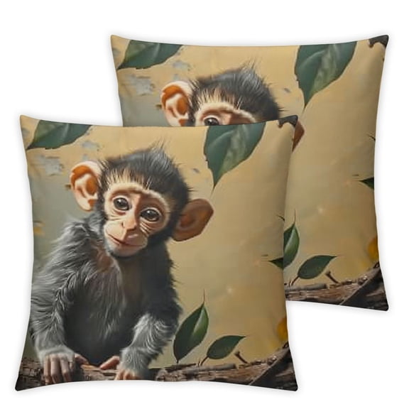 Pillow Cases Ultra Soft Pillowcase Cute Monkey Breathable Pillow Shams Decorative Pillow Covers Machine Washable Pillow Protectors Pillowcase Covers for Women