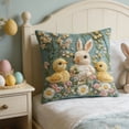 thumbnail image 1 of Pillow Clearance! YZEGDCH Easter Bunny Throw Pillow Covers 18"x18" Spring Holiday Decor Throw Cushion Case for Sofa, Indoor, Outdoor, Spring Decor for Home, 1 of 6