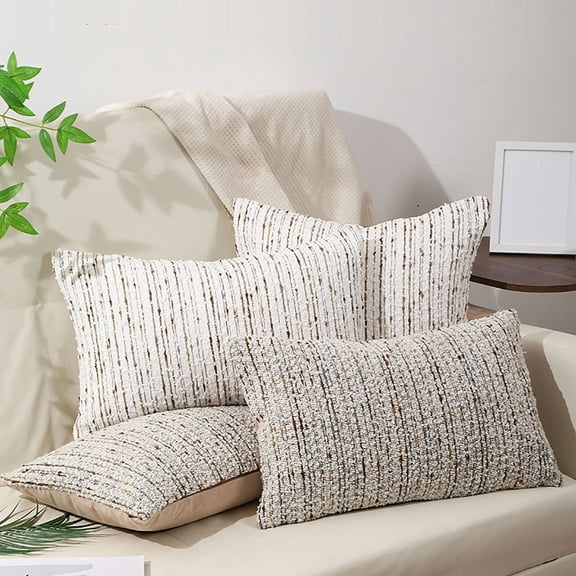 Pillow Cover 17.7x17.7 Inch Textured Soft Breathable Cushion Case with Concealed Zipper Cool Touch Pillowcase for Living Room Bedroom Sofa Home Decor by PALIFEUR