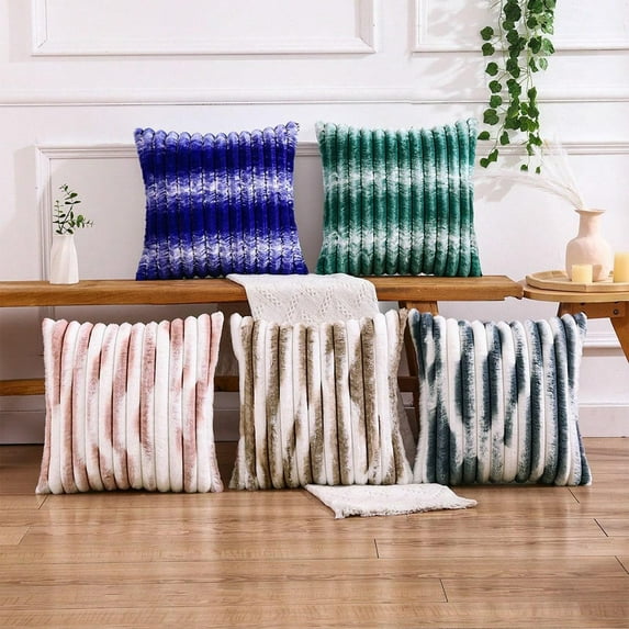 Pillow Cover 19.69 Inch | Cushion Case Polyester | Decorative Throw Pillowcase | Breathable Multicolor Sofa Bedroom Accent | 1 Pack | Fits 19.69x19.69 Inch
