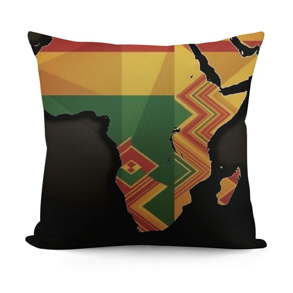 Pillow Cover, Afro History Celebration Month Party Cushion Decoration for Sofa Couch