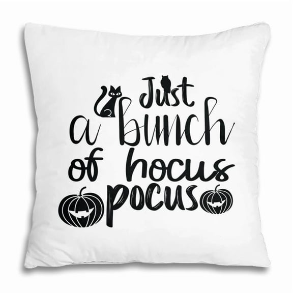 Pillow Cover - Cat Pumpkin Its Just A Bunch Of Hocus Pocus Halloween Pillow
