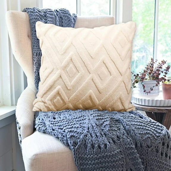 Pillow Cover Cushion Case 50x50cm One Sided Pattern Polyester Fabric Sofa Living Room Decorative Accent Bedroom Decor Easy Change Clean Festive Theme Gift