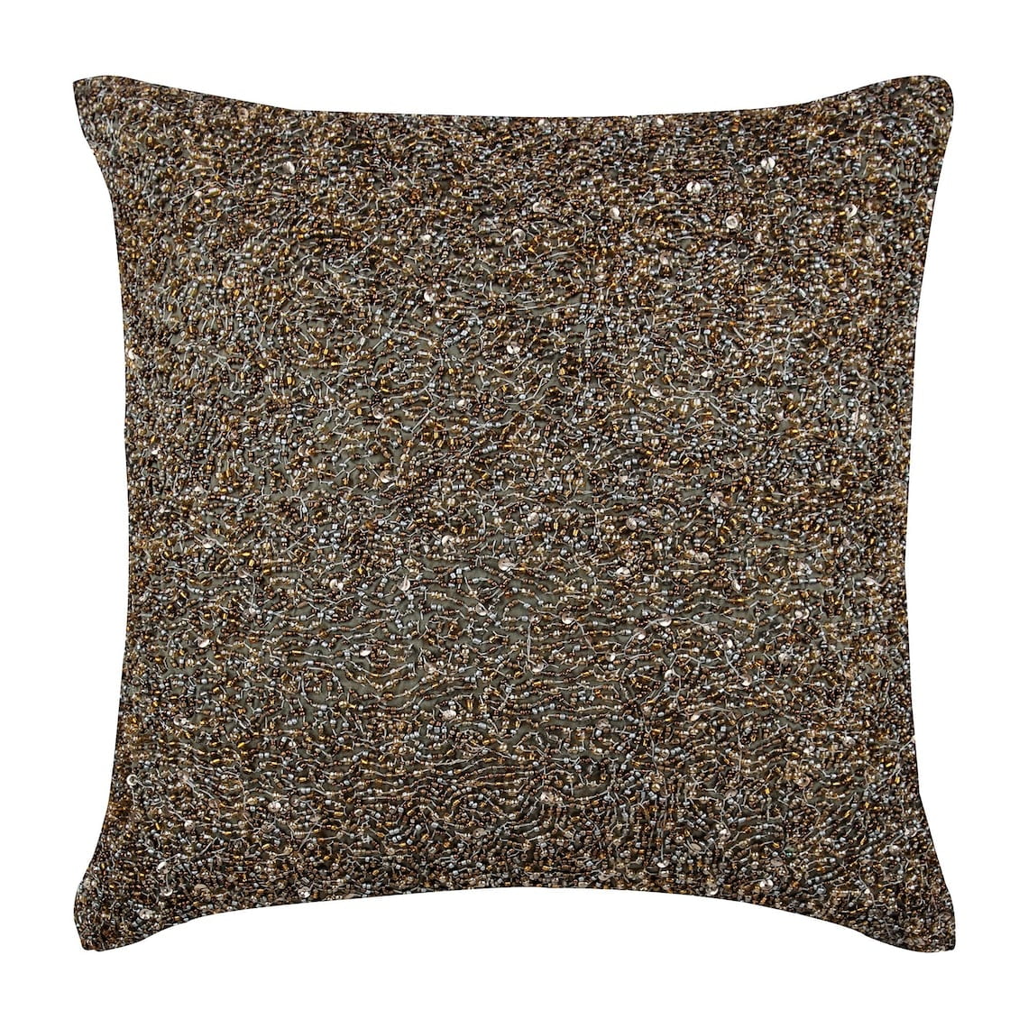 Pillow Cover, Cushion Cover&nbsp;For Couch, Pillow Covers 12x12 inch (30x30 cm) Silver, Silk Throw Pillow Covers, Handmade Pillow Covers, Modern, Abstract - Gold Becomes Silver