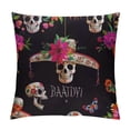 thumbnail image 1 of Pillow Cover,Funny Flower Skull Design, 1 of 5