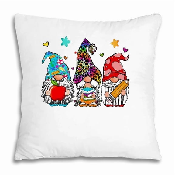 Pillow Cover - Gnome Back To School Teacher Student First Day Class Of 2021 Ver2 Pillow