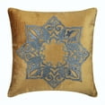 thumbnail image 1 of Pillow Cover, Gold Cushion Cover, Velvet Applique Pillow Cover, 14x14 inch (35x35 cm) Throw Pillow Cover Gold, Square Cotton Velvet Pillow Cover, Geometric - Designzillas, 1 of 6