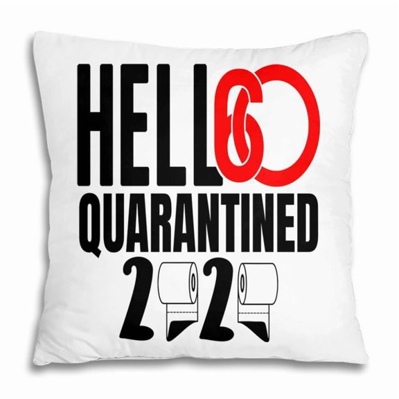 Pillow Cover - Hello 60 2020 Quarantined 60Th Birthday Pillow