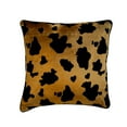 thumbnail image 1 of Pillow Cover, Modern Throw Pillows Cover, 22"x 22" Animal Print Theme Velvet Pillow Covers, Square Throw Pillows Cover, Gold Pillow Covers 22x22 inch (55x55 cm) - Hello Cow, 1 of 9