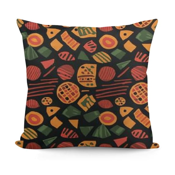 Pillow Cover,Pan African American History Celebration Month Party Cushion Decoration for Sofa Couch